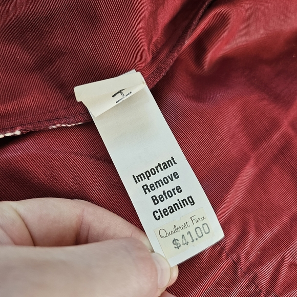 80's Vintage Santa Christmas Retro Needlepoint Tapestry Vest - Picture 8 of 9